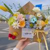 Spring Letter Flower Box: Handmade Silk Bouquet In Kraft Paper Packaging for Valentine's Day & Qixi