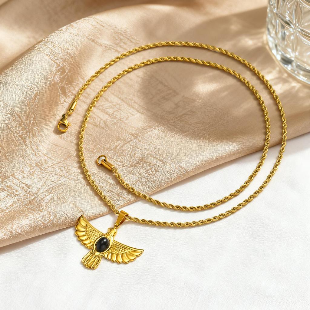 Female Casual Style Eagle Pendant Necklace, Symbol Of Courage And Strength, Jewelry 2331