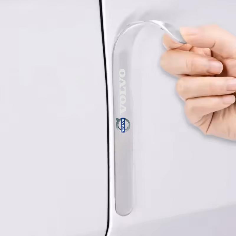 Nqgdf9 Car Door Bowl Handle Scratch Protective Stickers Car Anti-Collision Protection Strip For Volvo XC90 XC60 V50 S60 V70 V60 V40 S90