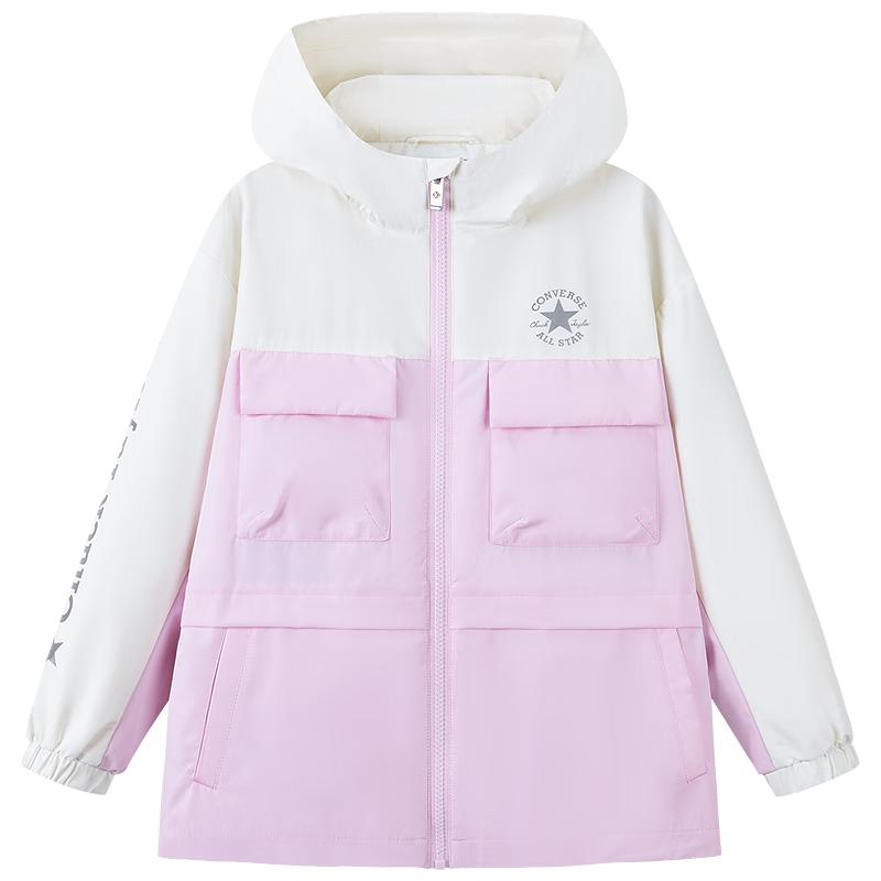 Converse Kids Hooded All-Weather Fleece Windbreaker 7