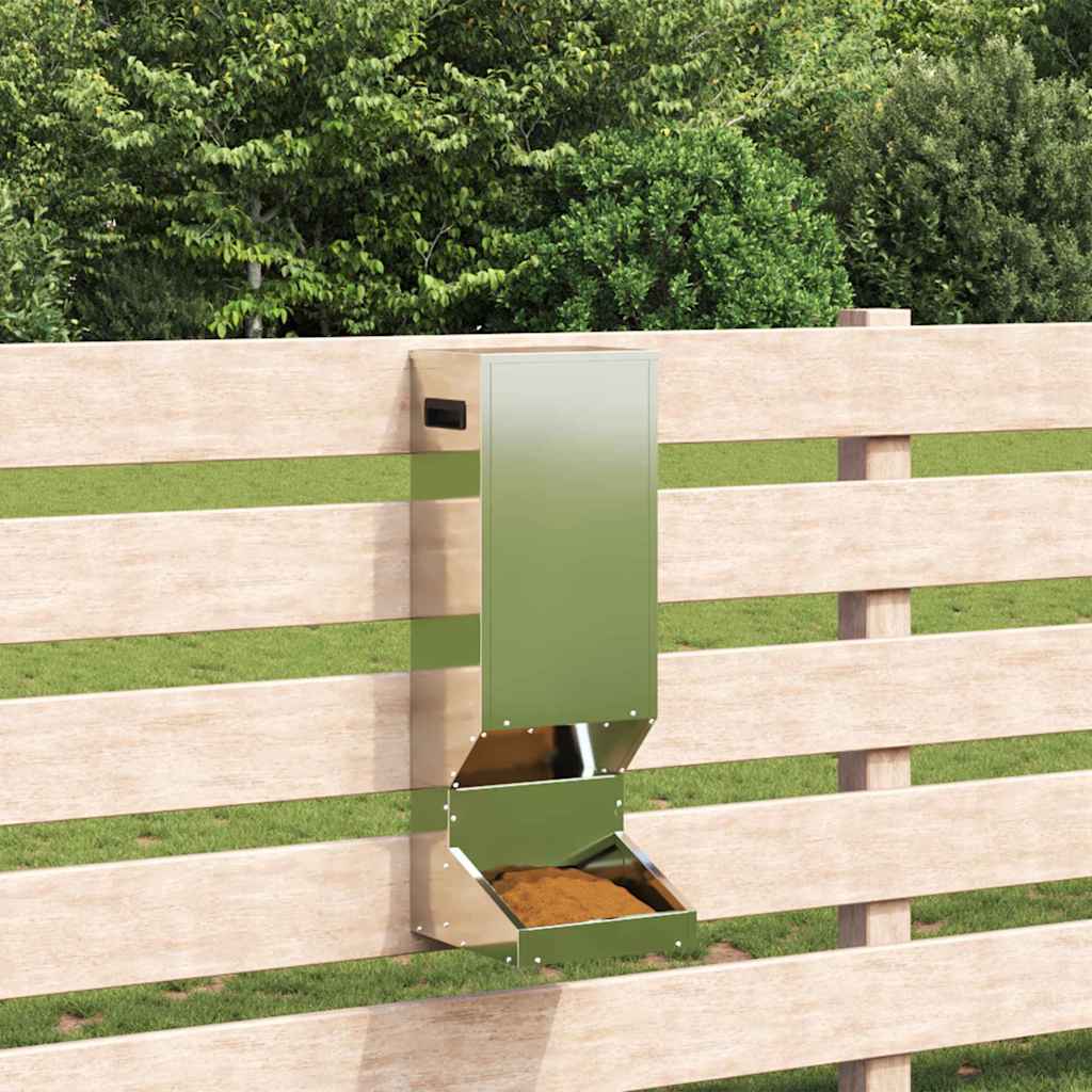 Deer Feeder Silver 28 x 30 x 80 cm Galvanized Steel