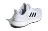 adidas Pure Boost Abrasion Resistant Lightweight Cushioning Low Top Running Shoes White Black Kids' ID8495