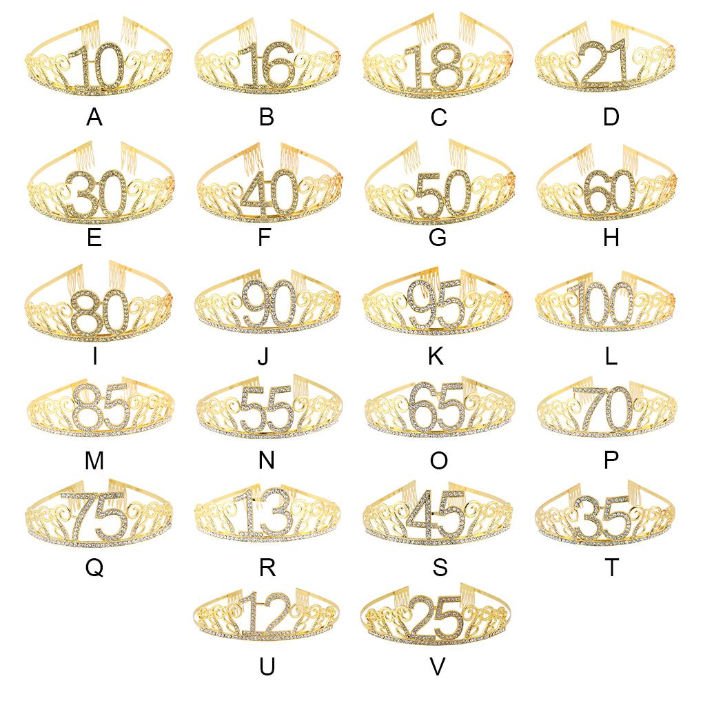 Birthday Party Headband Celebration Decorating Props Elegant Clothing Ornament Parties Supplies Headdress Prop Number Hairband