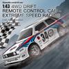 KF34 1/43 High Speed Drift RC Car With Light 2.4G 4WD Remote Control Cars Mini GTR Racing Model For Boys Kids Toy Gifts
