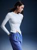Renezmia Diagnal Line Top _ Ivory