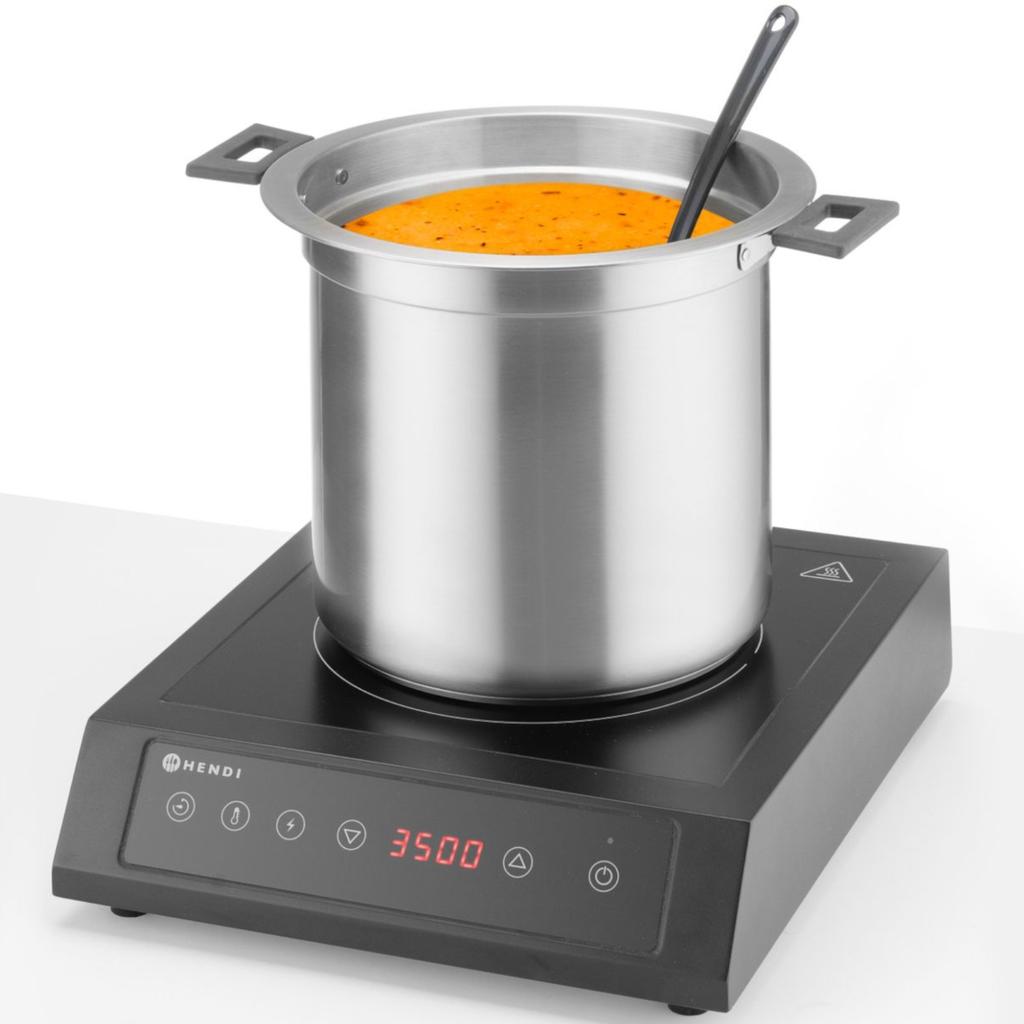 Kociołek termos do zupy elektryczny WATERLESS 10 l 450 W - czarny