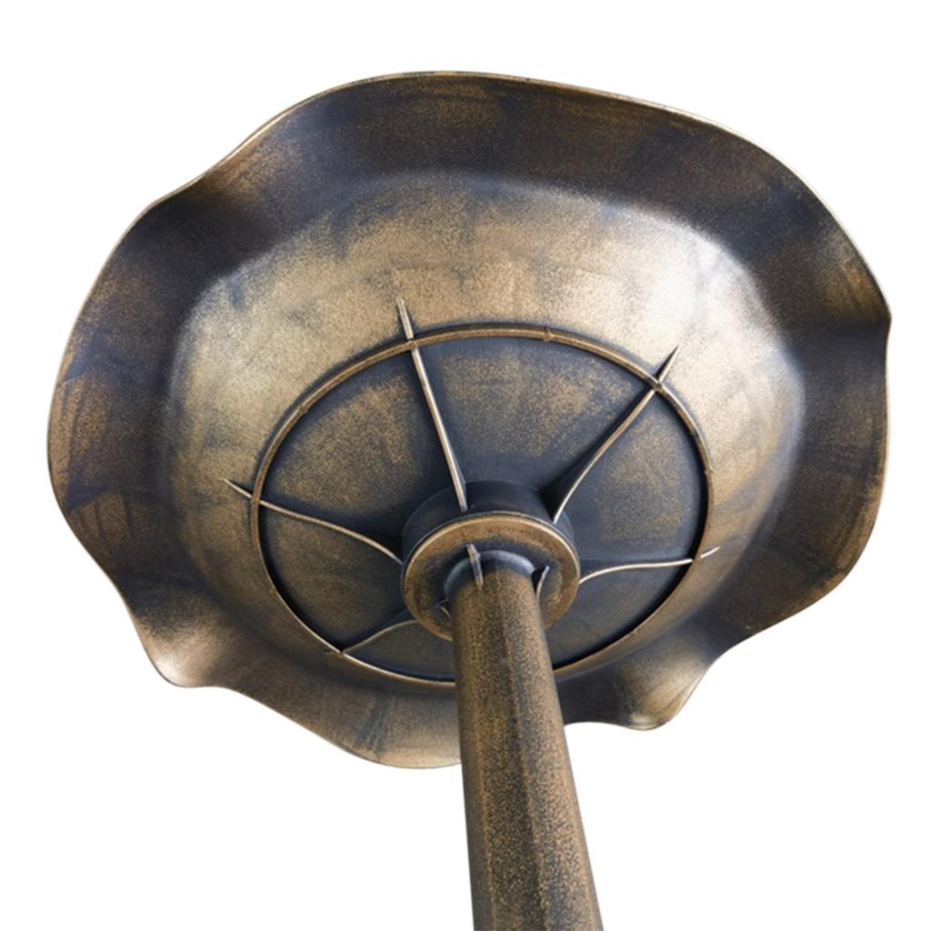 71cm Bird Bath for Garden. Standing Pedestal Birdbath with Lotus Leaf Basin. Vintage Decorative Bird Bath Bowl for Outdoor. Bronze Tone