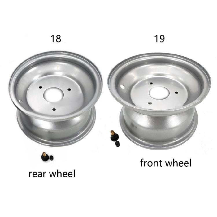 Heavy Duty 8 Inch Motorcycle Tires Front Rear Set Strong strength Iron Tires Wheel for Terrain Performances & Durability