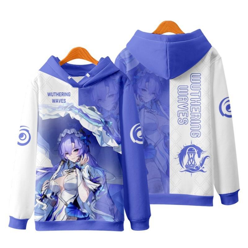 Game Wuthering Waves All Role Playing Hoodie 3D Print Men Women Anime Sweatshirt  Spring Autumn  Hoodies Casual Y2k Tracksuit Coat
