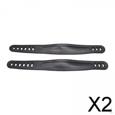 Premium Quality Exercise Bike Pedal Straps, Easy Installation, Black, 2 Pack