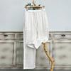 Premium Men's Linen Pants Summer 100% Breathable Loose Fit Straight Leg Trousers Casual Blend Beach Pants Men