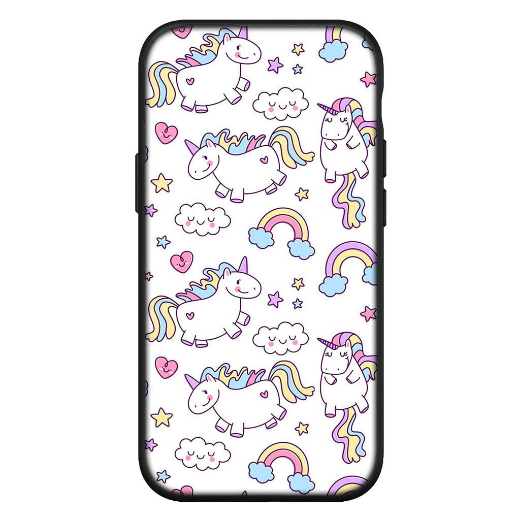 for iPhone 17 16 15 Xiaomi Poco F7 F8 X7 X6 C85 C75 C71 M8 Redmi Note 14 13 12 11 Pro Max 14C 13C 15C A3 A4 Phone Case Unicorn Colorful Rainbow Horse