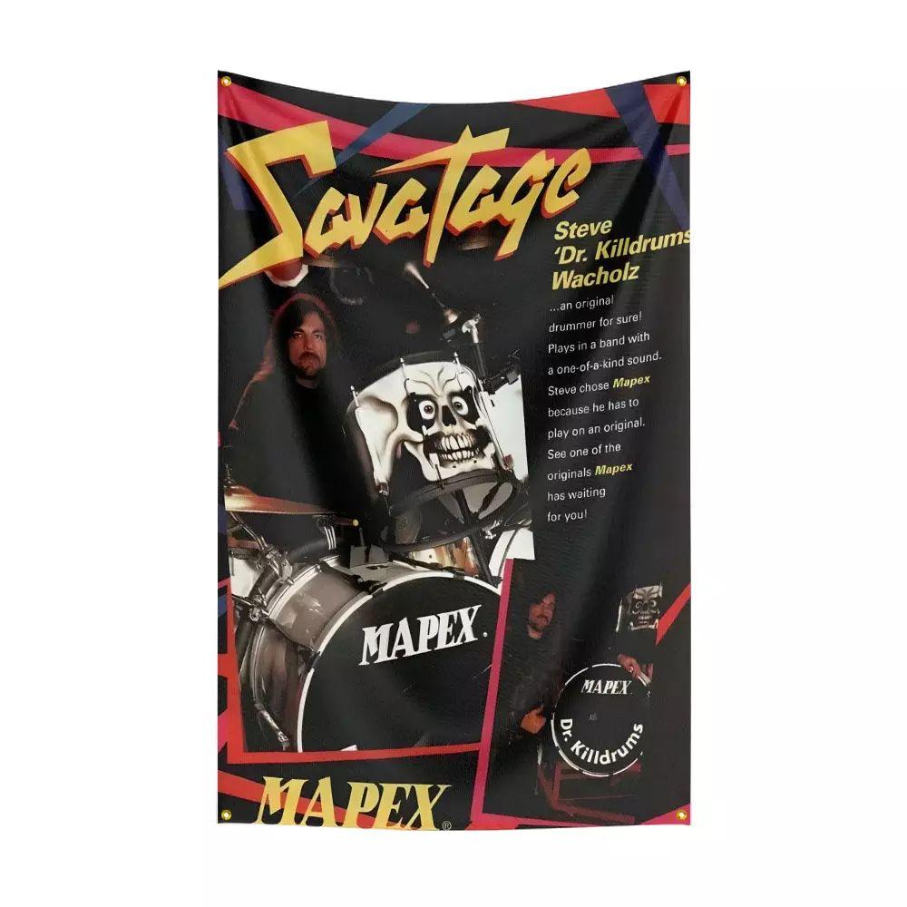 

Tapestry by heavy metal band Savatage 75x100 чёрный