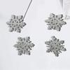 Snowflake Barrettes Studded Christmas Glitter Elegant Snowflake Hair Clip Christmas for Women, Snowflake