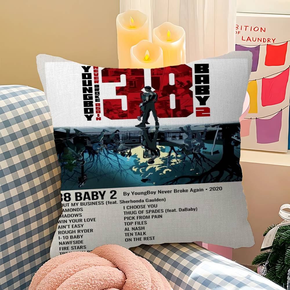 YoungBoy Never Broke Again Pillow Gift Home Office Decoration Bedroom Sofa Car Cushion Cover case x