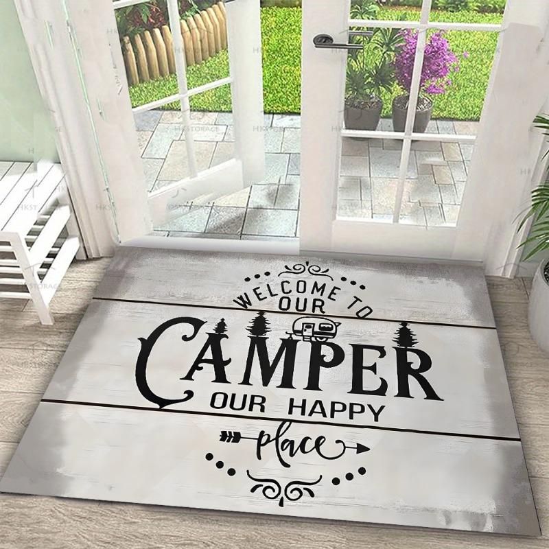Carpet Pet Paw Print Mat Wipe Your Paws Rug Rustic Style Door Mat Entrance Floor Mat Home Decoration Indoor Outdoor Use Fashion