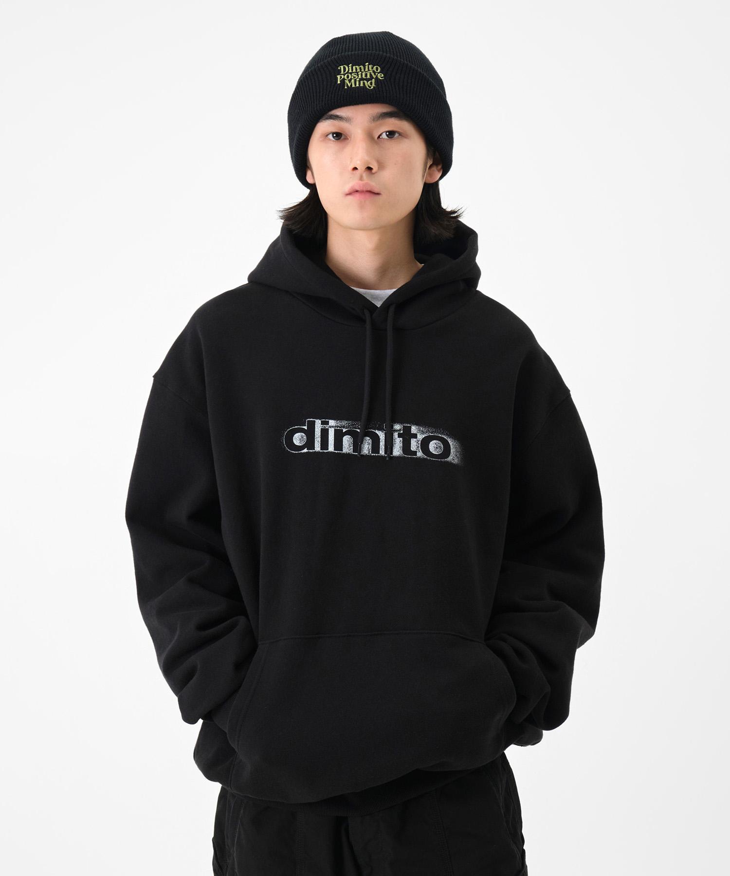 Dimito Blurry Logo Hoodie Black S