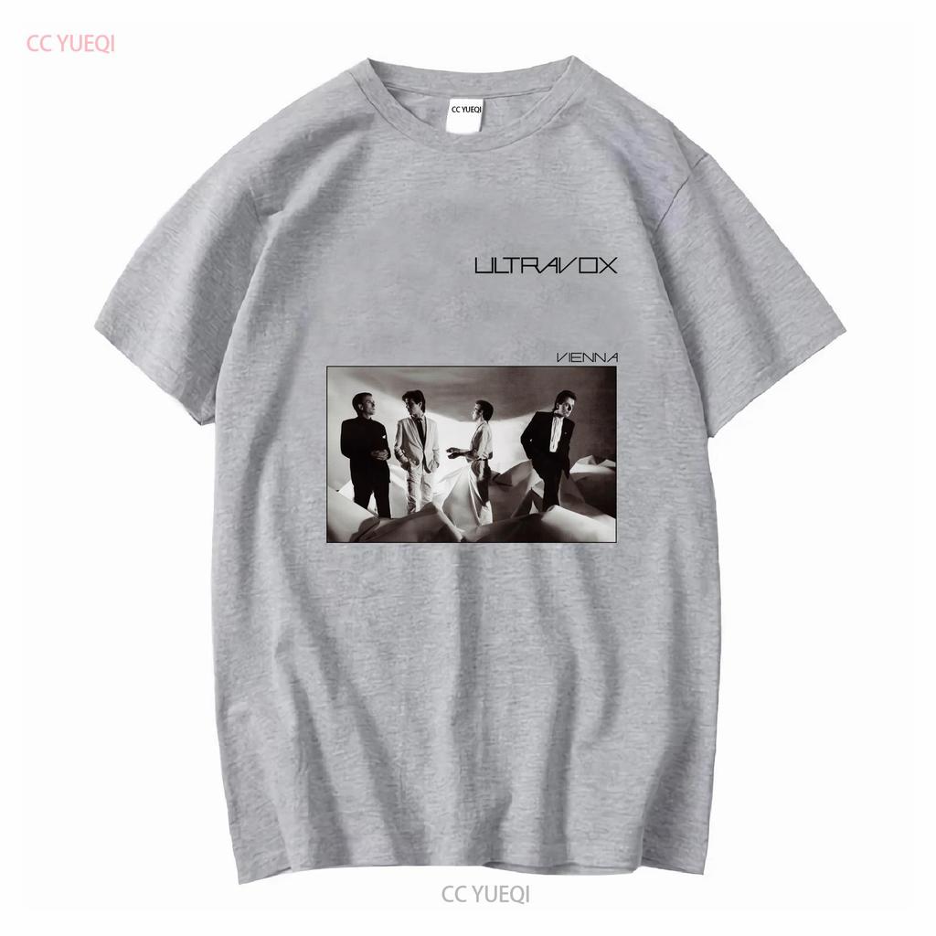 Bavlněné tričko Ultravox Vienna Music Chris Cross Warren Cann Billy Currie vintage Prané grafické Ležérní streetwear Strečové
