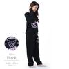 Kuromi Sweat Setup Dlouhé dlouhé pyžamo s horním a spodním dílem [SAZAC] Pyžamo, fleecové, unisex, dámské, pánské, kalhoty s rukávy, set, oblečení