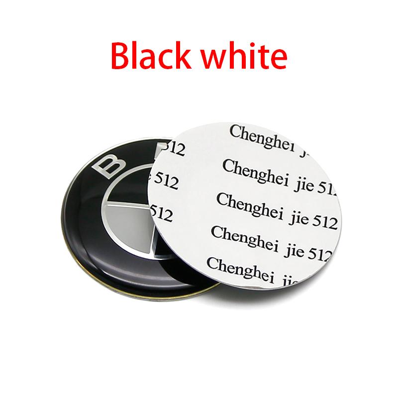 

1pc ABS Car Steering Wheel Center Emblem Sticker For Mini BMW F30 F10 E90 F20 E46 E60 E70 E39 E36 E87 E92 X7 Interior Decoration черный белый
