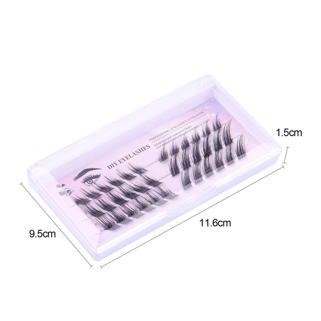 Diy Single Cluster D Curved Hair False Eyelashes Dense Natural Segmented Grafted Eyelashes