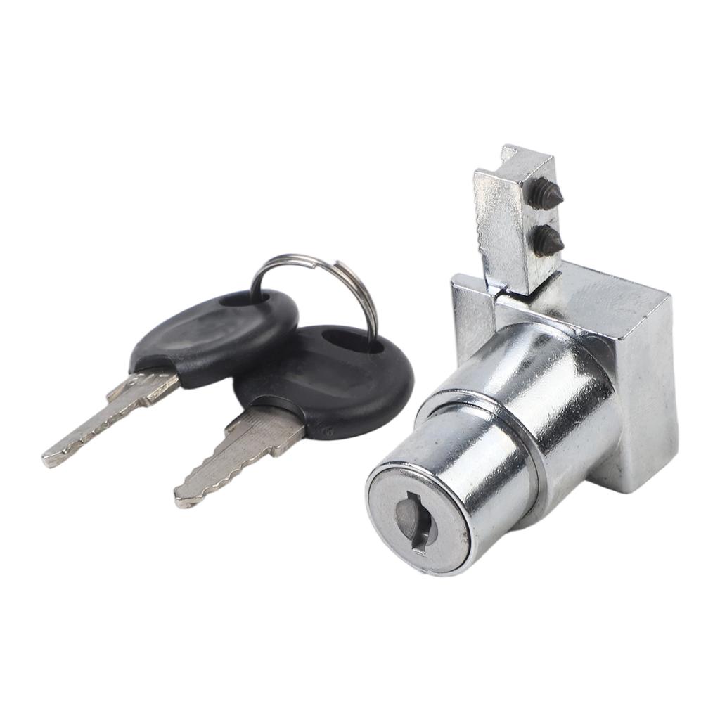 Zinc Alloy Glass Door Lock with Keys for Cabinet Display Showcase Sliding Door Security Lock Fits 5 8mm Glass Panels