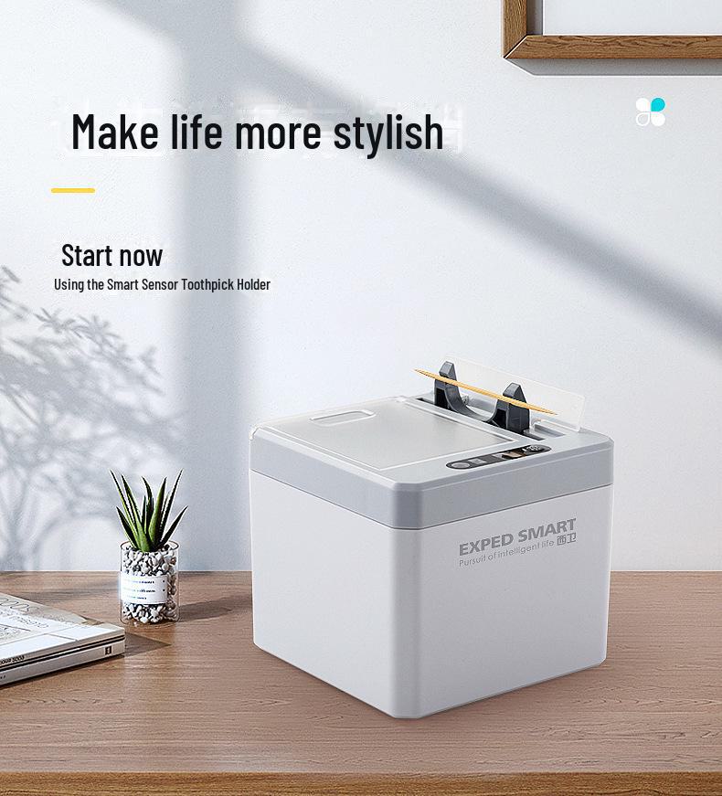 Automatic Smart Induction Toothpick Holder for Home and Restaurant