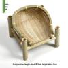 Handmade Bamboo Woven Basket Set - Round Winnowing Basket and Snack Plate for Hotel or Restaurant Use