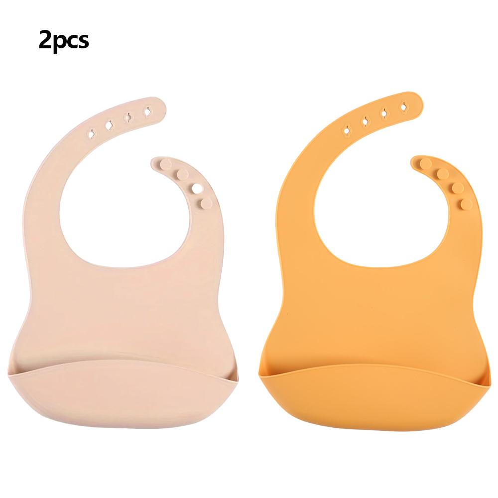 Waterproof Baby Bibs Baby Supplies CHILDREN'S Bibs Girls Boys Adjustable Soft Silicone Bibs Baby Feeding Supplies