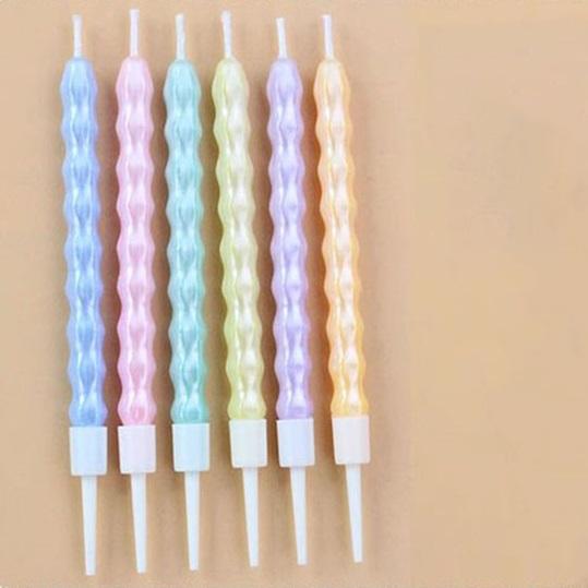 6 Pcs Surprise Birthday Colored Candles Home Decor Aesthetic Candle Wedding Centerpieces  Party Supplies Decoration Candles