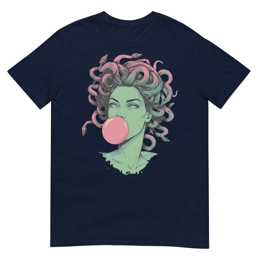 Medusa Bubblegum Mythological Snake Hair Goddess Feminist TShirt S