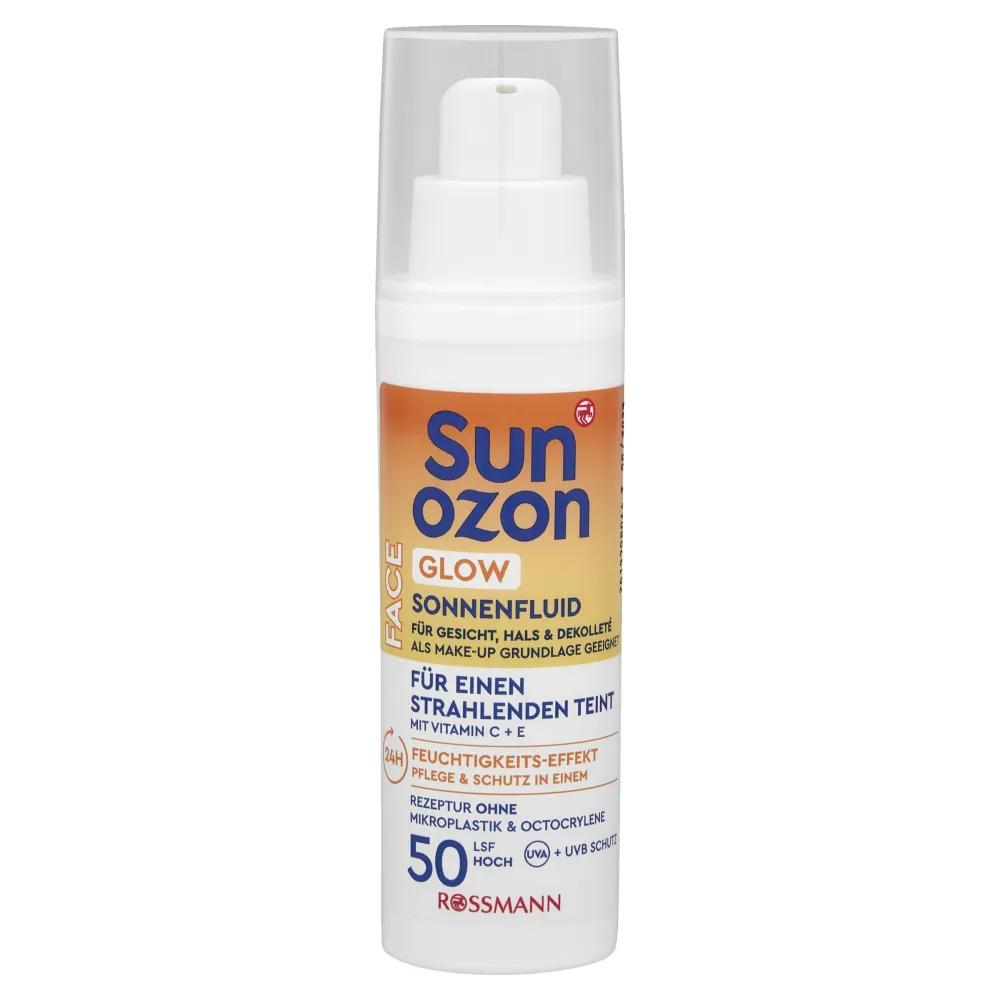 ROSSMANN sunozon Face Sun Fluid Glow SPF50, 50ml