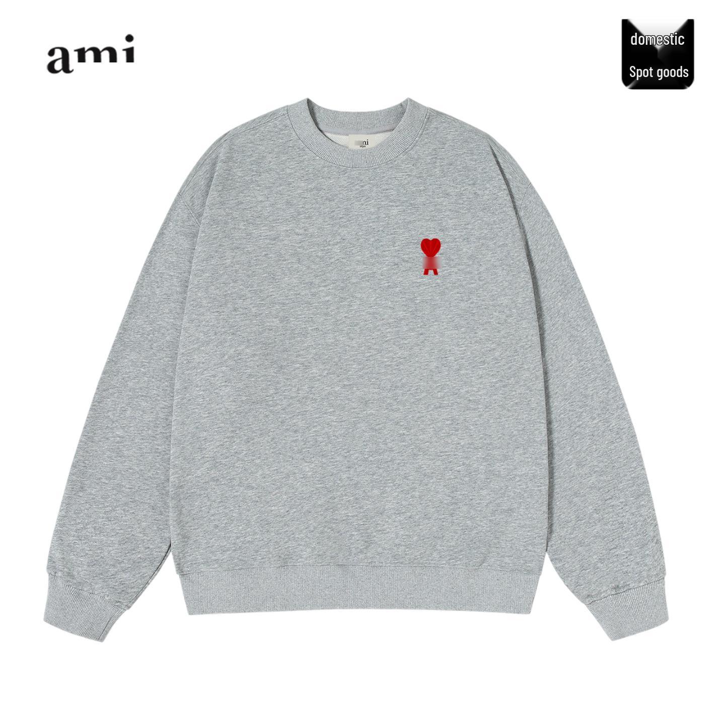 Cross ami Heart Embroidered Round Neck