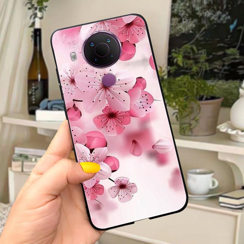 For Nokia 5.4 Case Soft Black Silicone Phone Back Cover For Nokia 5.4 Case Nokia5.4 TA-1333 TA-1340 TA-1337 TA-1328 TA-1325 Cat