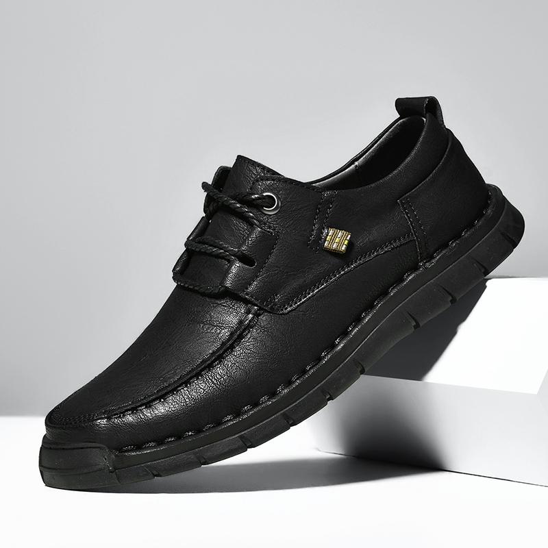 New Men's Casual Shoes Handmade Leather Loafers Comfortable Men's Shoes Leather Flat Moccasins Men Sneakers