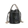Women'S Bag Portable Diamond Leather Bag Stylish And Simple Shoulder Bag Retro Bucket Bag Women'S Bag