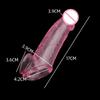 Sexy Toys Penisring Penisvergrößerungshülse für Peniskondome für Männer Wiederverwendbares Kondom Cock Sleeve Extender Ejakulationsverzögerung