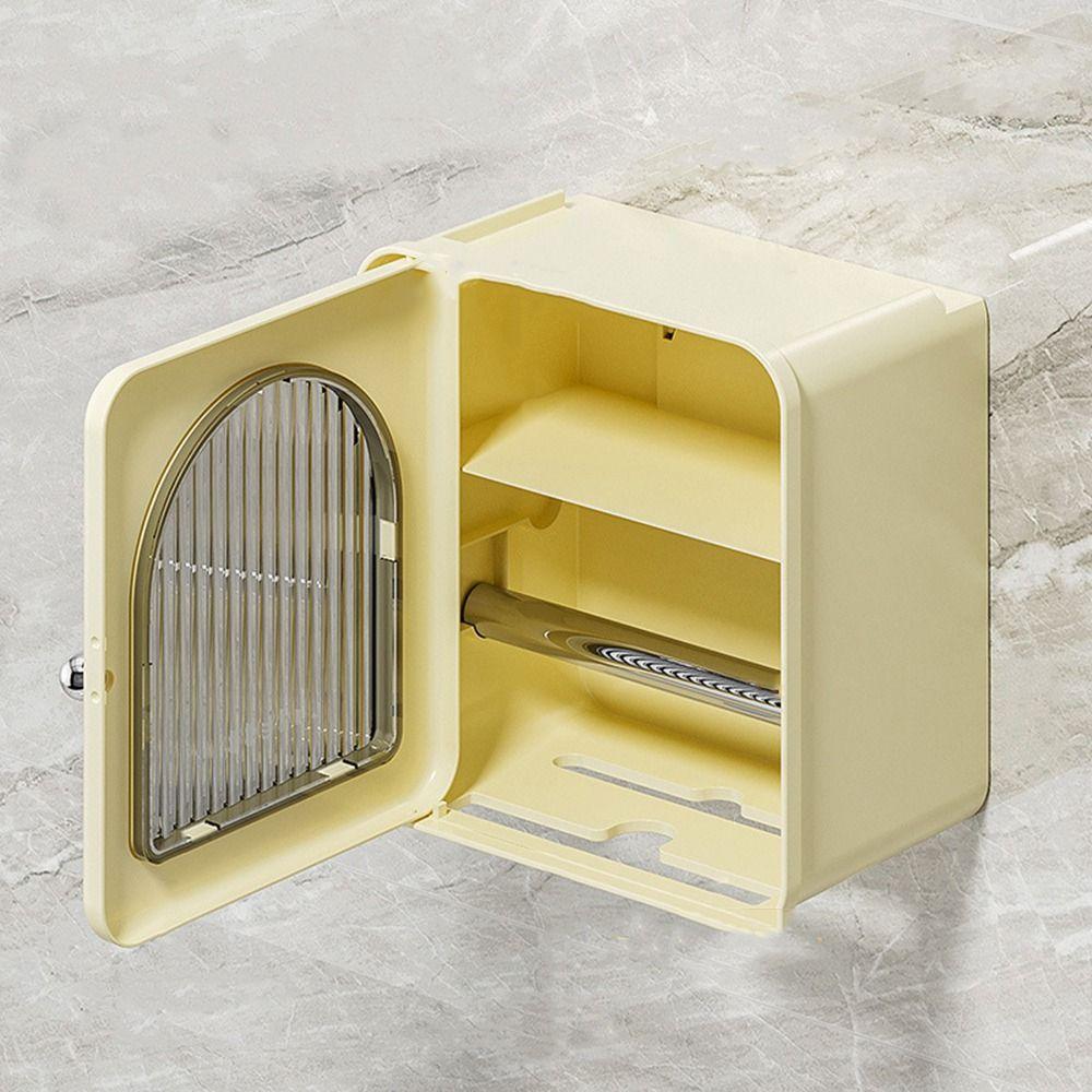 Wall-Mounted Toilet Paper Rack Plastic Tissue Holder Creative Roll Paper Storage Box  for Home