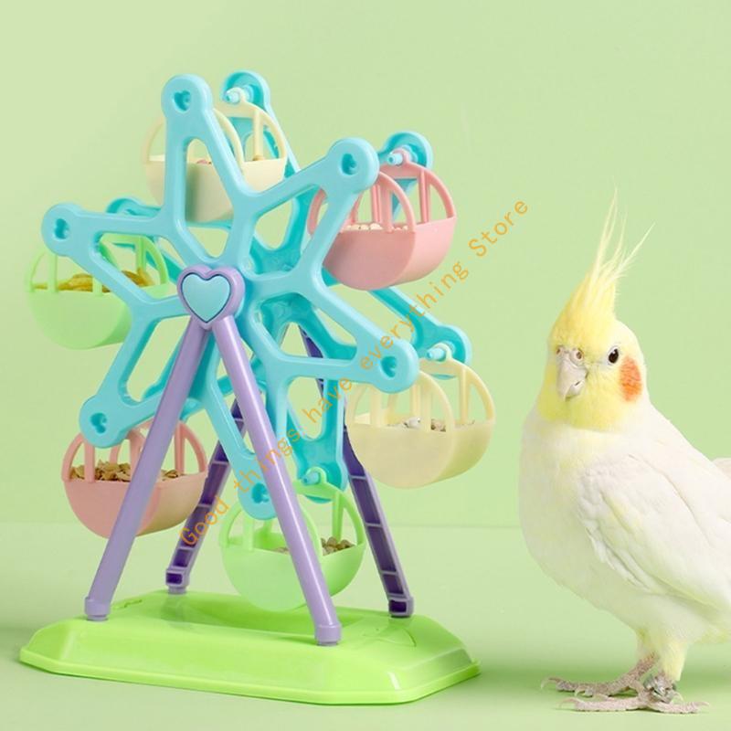 Pet Bird Feeding Toy for Parrots Parakeets Budgies Cage Bird Foraging Training Multifunctional Cage Toy 55KF