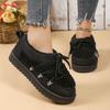 New Large-sized Fleece and Thickened Snow Boots, Women's Warm Ankle Boots and Cotton Shoes