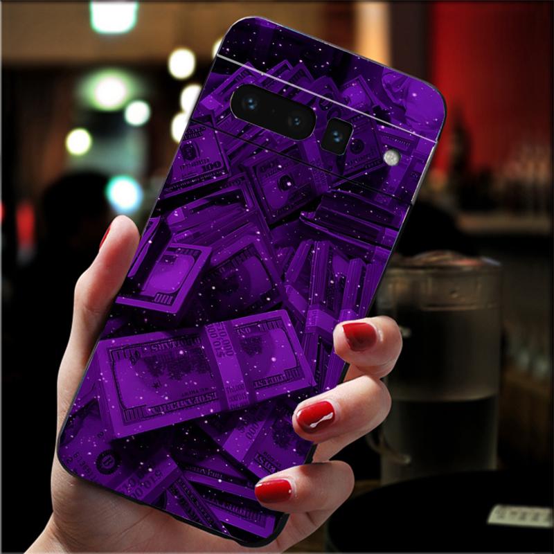 Phone Case For Google Pixel 10 9 Pro XL 9A 8 7 6 Pro Pixel 8A 7A 6A Pixel 8 7 6 5 Purple Aesthtic Case