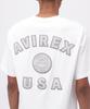 Avirex 50th Anniversary Leather Patched Varsity Size T-Shirt, Men's, M, 030, White, 783-5134013