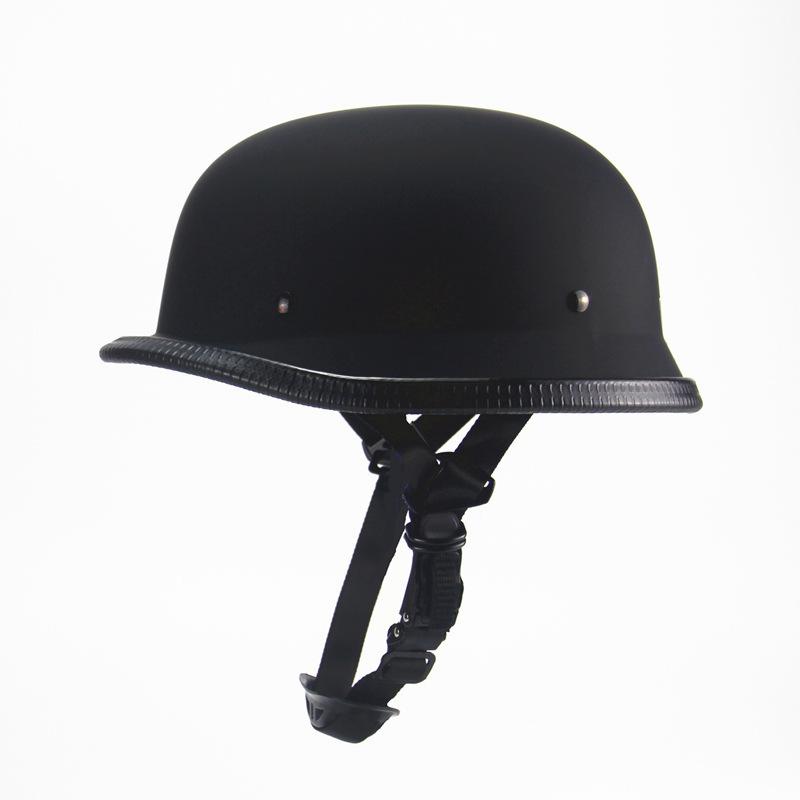 

Exclusive export product: Dark black crow skull soldier Harley-style helmet, suitable for all seasons, trendy half-cover scooter helmet XXL