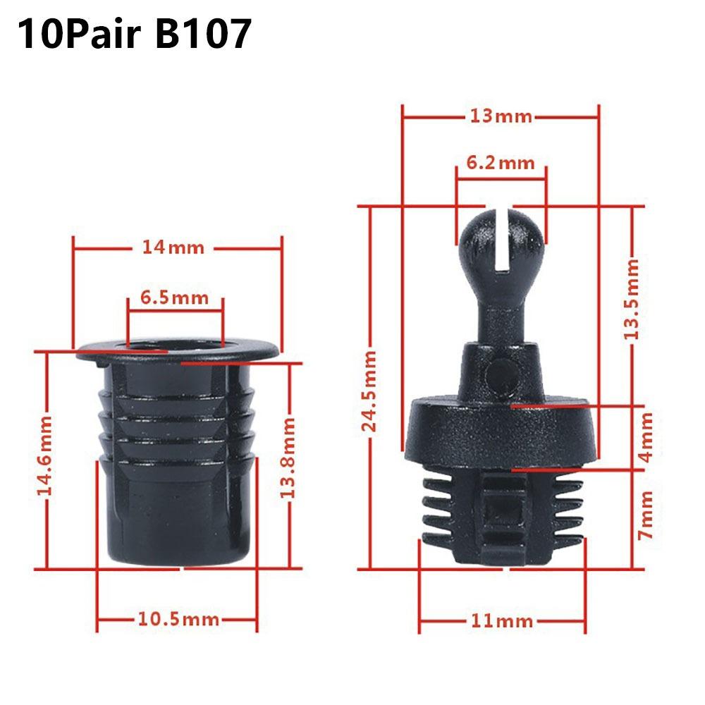 Kit de 10 Pares de Clavijas para Rejilla de Altavoz DIY, Juego de Hebillas de Rótula para Cubierta de Malla, Kit/Juego de Piezas de Sujeción Para Altavoz