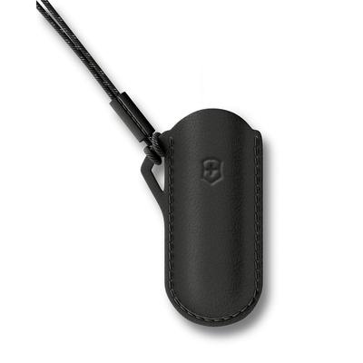 VICTORINOX Knife Outdoor Leather Classic Dark Size Small Case, Pouch, Colors, Illusion, 4.0670.3,