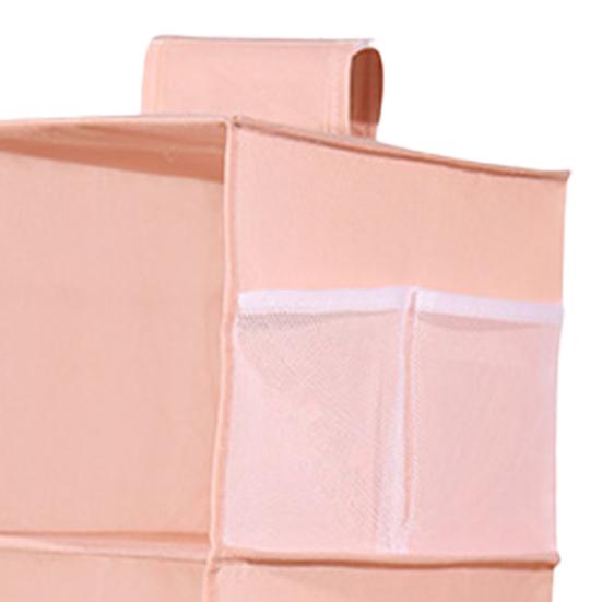 Organizador de armário multicamadas com fita de fixação Oxford Cloth Home Dormitório Underware Organizador para banheiro