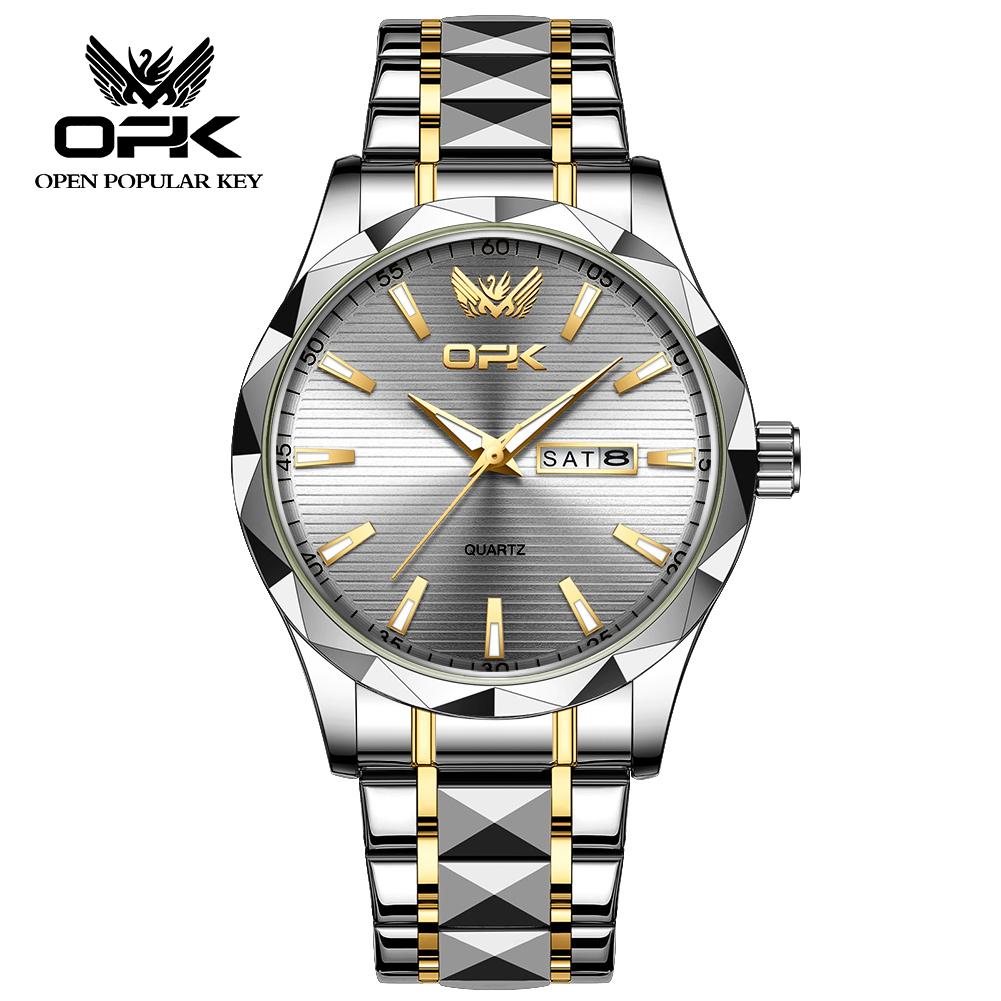 OPK brand popular waterproof men's quartz watch 8164