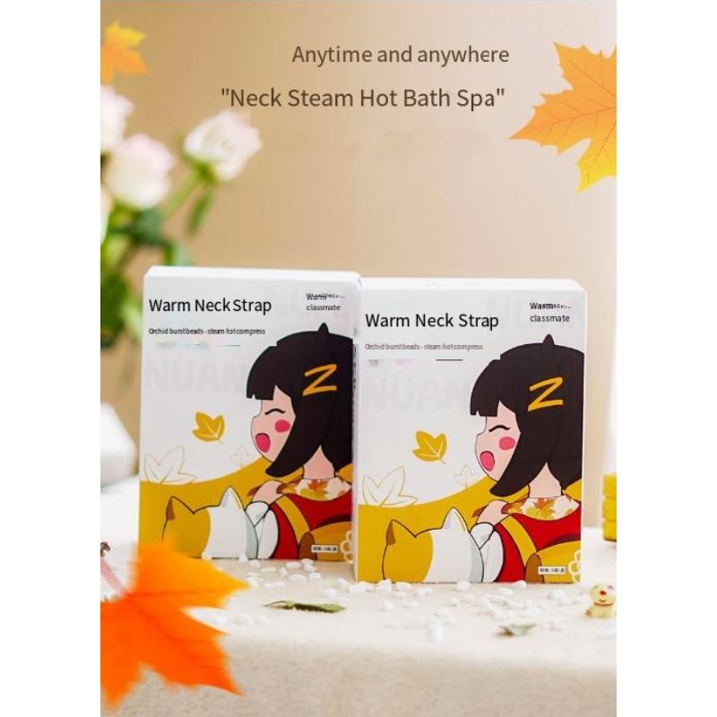 1PACK Four Seasons Herbal Mugwort Leaf Warm Neck Sticker Self-heating Hot Compress Scarf