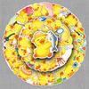 51 Adorable Yellow Duck Stickers: Waterproof Small Animal Pet Designs for Notebooks and Journals