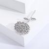 Fashionable Sophisticated Dandelions Lapel Pin with Dripping Oil Designs Contrast Accessory for Party Supplies Costumes